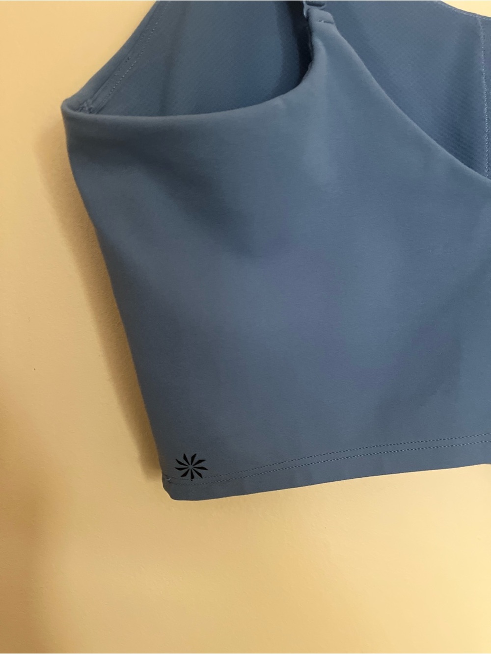 Athleta Cropped Tank Top Blue Size L - Picture 3 of 4